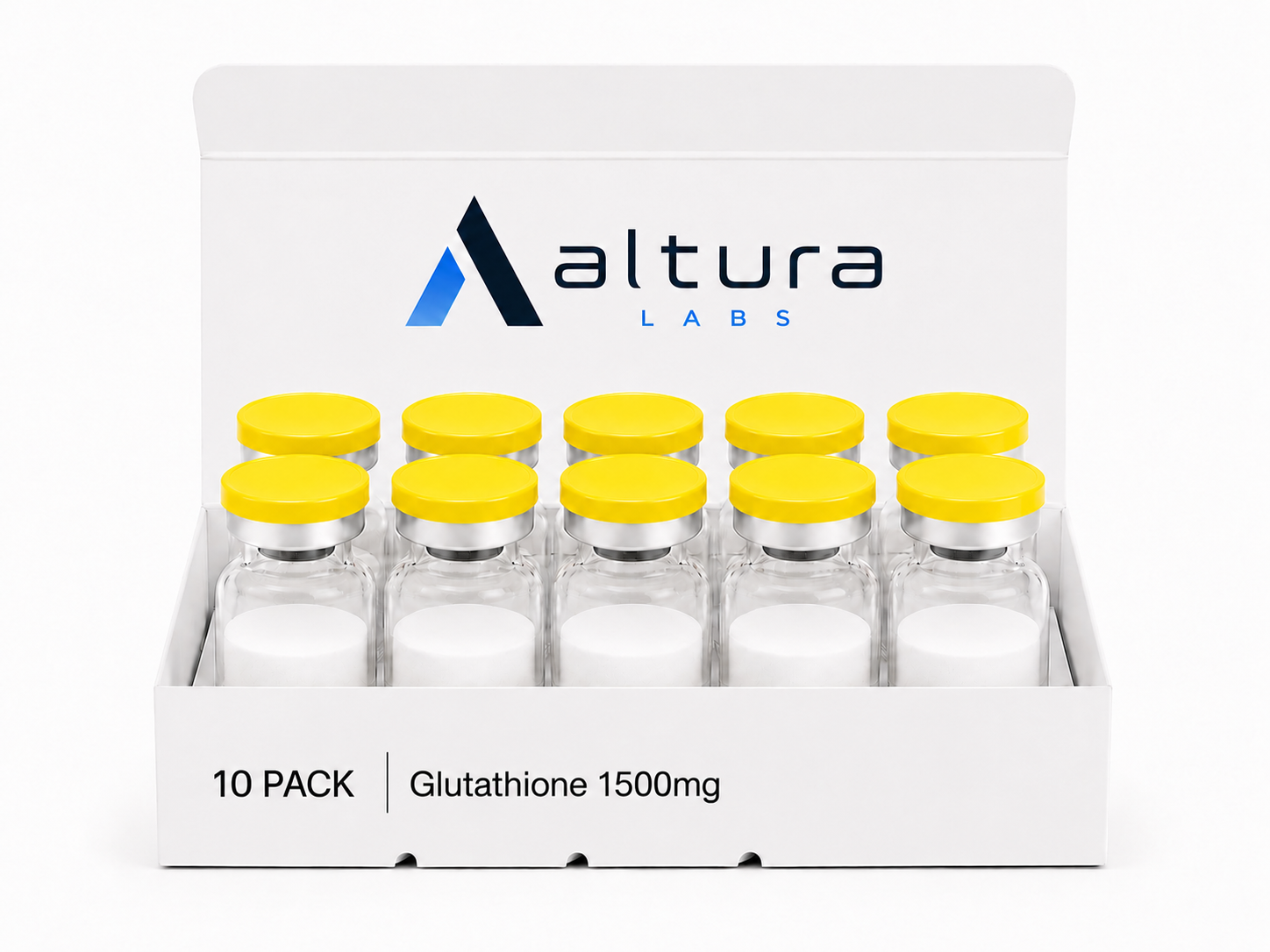 Glutathione (10) vials 500mg-1500mg